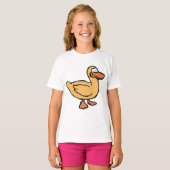 黄色のアヒル Tシャツ (正面フル)