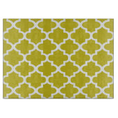 黄色のアラベスク建築模様 カッティングボード (正面)