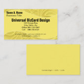 黄色のアートワーク上のカール 名刺 (正面/裏面)