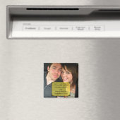 黄色のアールデコフレーム日付磁石を保存 マグネット (インサイチュ (食洗機))