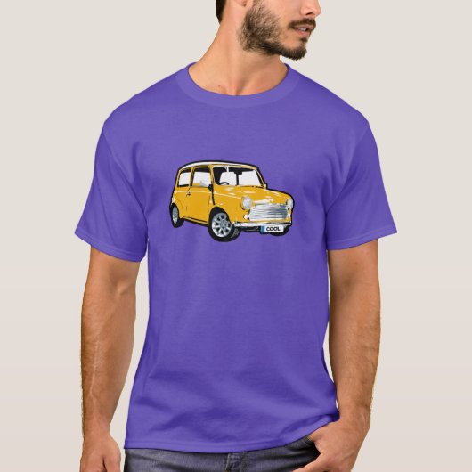 黄色のイギリス車 Tシャツ (正面)