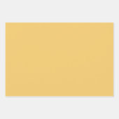 黄色のイースターラッピング紙シートセット – 19"x29" ラッピングペーパーシート (正面2)