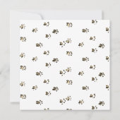 黄色のウェルシュコーギー犬の母子ペット誕生日 カード (裏面)