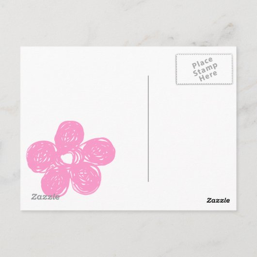 黄色のウサギのシェイプ水玉模様背景 ポストカード (裏面)