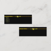 黄色のエッジ スキニー名刺 (正面/裏面)