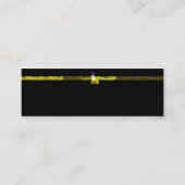 黄色のエッジ スキニー名刺 (裏面)