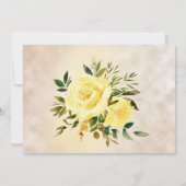 黄色のエレガントフローラバラのアドレス変更 案内状 (裏面)