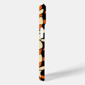 黄色のオレンジ色のチェーンパターン Case-Mate iPhoneケース (裏面 / 右)