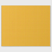 黄色のオレンジ色のドーナツで、燃えたオレンジ色のドーナツに満ちている ラッピングペーパー (フラット)