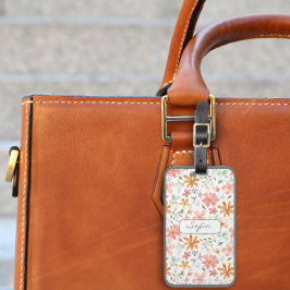 黄色のオレンジ色のパターン名ラゲッジタグ ラゲッジタグ