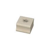 黄色のオレンジ色の茶色のひまわり追加の名前文字フローラ ラバースタンプ (スタンプ)