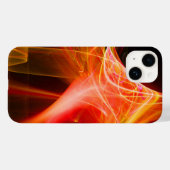 黄色のオレンジ色の赤でフラクタル渦 Case-Mate iPhoneケース (裏面 (横))