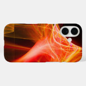 黄色のオレンジ色の赤でフラクタル渦 Case-Mate iPhoneケース (裏面 (横))