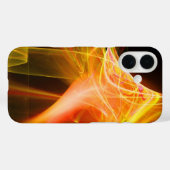 黄色のオレンジ色の赤でフラクタル渦 Case-Mate iPhoneケース (裏面 (横))