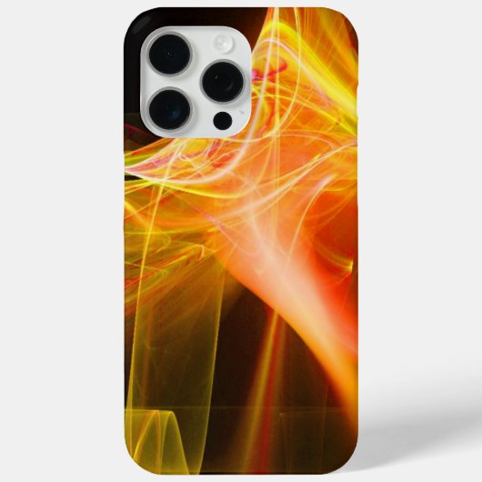 黄色のオレンジ色の赤でフラクタル渦 Case-Mate iPhoneケース (裏面)