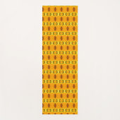 黄色のオレンジ色 ヨガマット (正面)