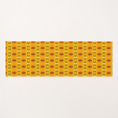 黄色のオレンジ色 ヨガマット (正面(横))