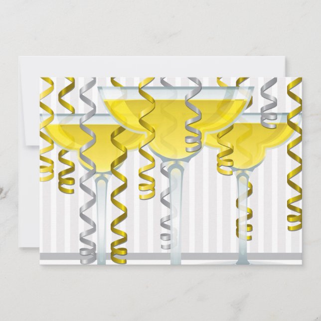 黄色のカクテルとリボン (正面)