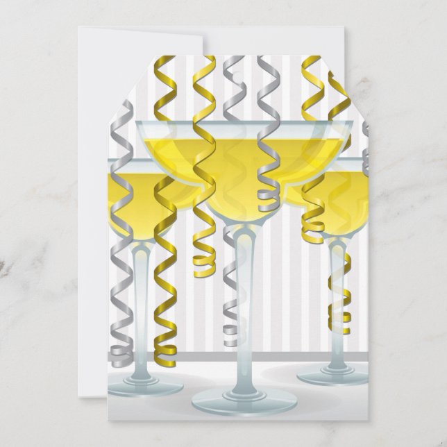 黄色のカクテルとリボン (正面)