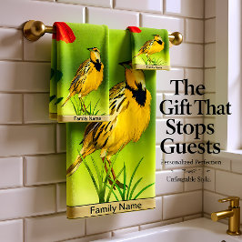 黄色のカナリーの名前Howy バスタオルセット