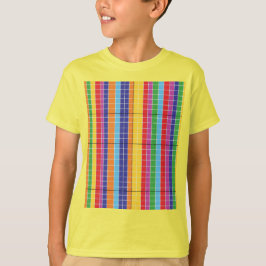 黄色のカラフルな幾何学模様のTシャツ | Bol Tシャツ