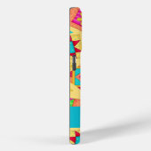 黄色のカラフルパッチワークキルトブロックカスタム Case-Mate iPhoneケース (裏面 / 右)