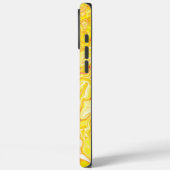 黄色のカラフル抽象芸術大理石テクスチャ液 Case-Mate iPhoneケース (裏面 / 左)