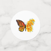 黄色のカリフォルニアポピーを持つ花蝶 コンフェッティ (スモール正面)