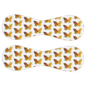 黄色のカリフォルニアポピーを持つ花蝶 ソフトボール (パネル)