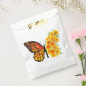 黄色のカリフォルニアポピーを持つ花蝶 フェイバーバッグ (封をした状態)