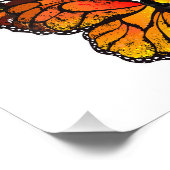 黄色のカリフォルニアポピーを持つ花蝶 フォトプリント            (角)