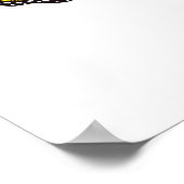 黄色のカリフォルニアポピーを持つ花蝶 ポスター (角)