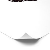 黄色のカリフォルニアポピーを持つ花蝶 ポスター (コーナー)