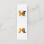 黄色のカリフォルニアポピーを持つ花蝶 予約カード (外部開封)