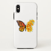 黄色のカリフォルニアポピーを持つ花蝶 Case-Mate iPhoneケース (裏面)