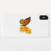 黄色のカリフォルニアポピーを持つ花蝶 Case-Mate iPhoneケース (裏面(横))