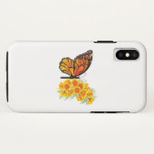 黄色のカリフォルニアポピーを持つ花蝶 Case-Mate iPhoneケース (裏面(横))
