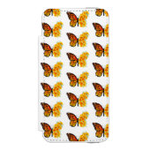 黄色のカリフォルニアポピーを持つ花蝶 INCIPIO iPhoneウォレットケース (フォリオ 正面)