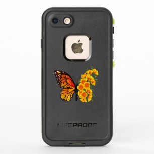 黄色のカリフォルニアポピーを持つ花蝶