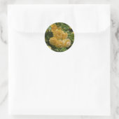 黄色のガーデンローズの束 ラウンドシール (バッグ)