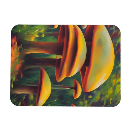 黄色のキノコ マグネット (横)