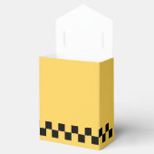 黄色のキャブ市松模様にパターン フェイバーボックス (オープン)