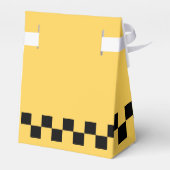 黄色のキャブ市松模様にパターン フェイバーボックス (裏面サイド)