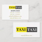 黄色のキャブ接続 名刺 (正面/裏面)