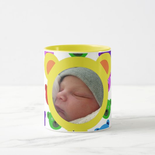 黄色のクマ マグカップ (中央)