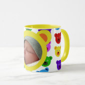 黄色のクマ マグカップ (正面右)