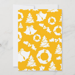 黄色のクリスマスパターン シーズンカード