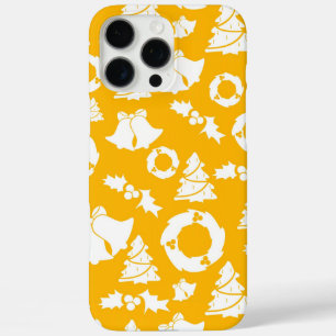 黄色のクリスマスパターン iPhone 16 PRO MAXケース