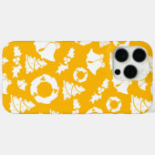 黄色のクリスマスパターン Case-Mate iPhoneケース (裏面 (横))