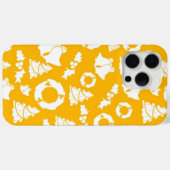 黄色のクリスマスパターン Case-Mate iPhoneケース (裏面 (横))